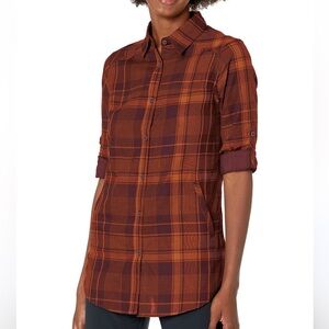 Columbia Women's Plaid Long Sleeve Tunic  Size Large
